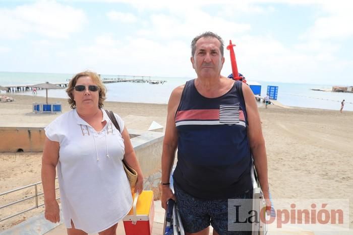 Ambiente en las playas de la Región durante el primer fin de semana de la 'nueva normalidad'