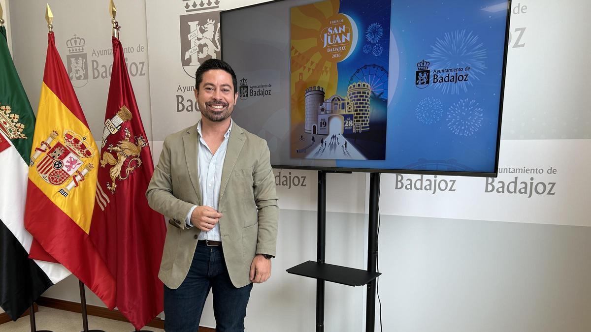 José Antonio Casablanca, concejal de Ferias y Fiestas en el Ayuntamiento de Badajoz.