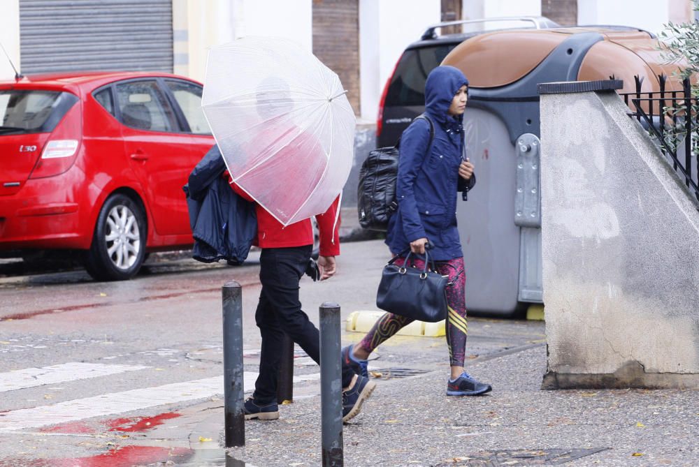 Efectes de la pluja a la ciutat de Girona