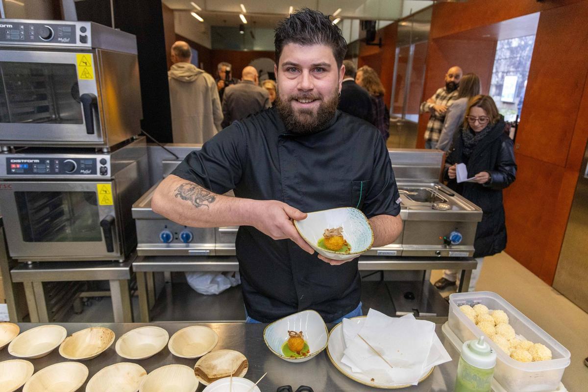 Presentación do Santiago(é)Tapas 2026, o pasado mes de xaneiro, no Mercado de Abastos de Santiago.