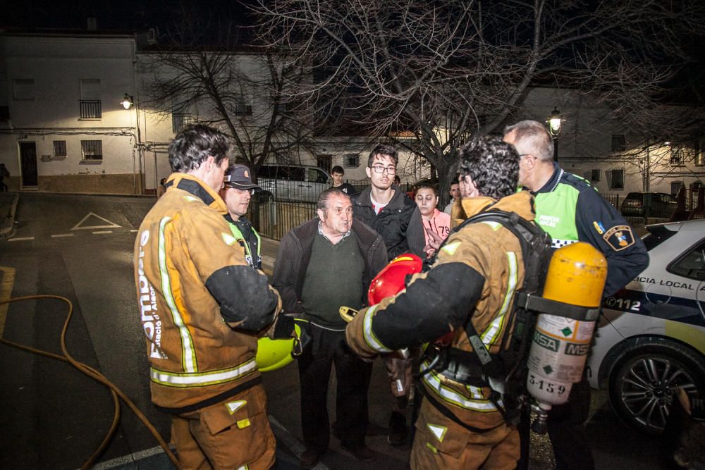 Incendio en una vivienda en el barrio de Batoy