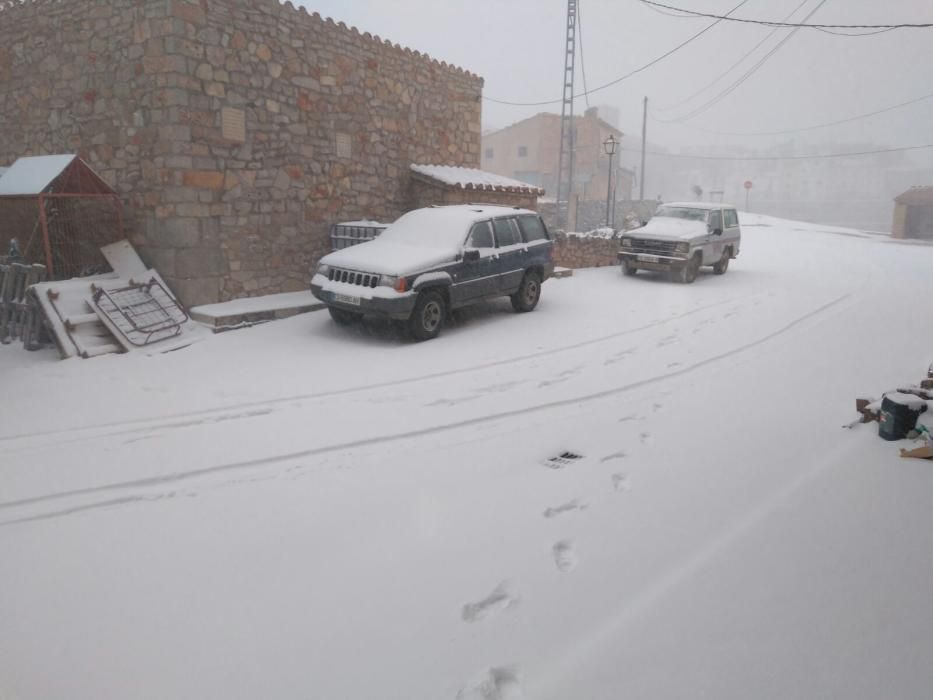 Nieve en Vistabella del Mestrazgo, Castelló.