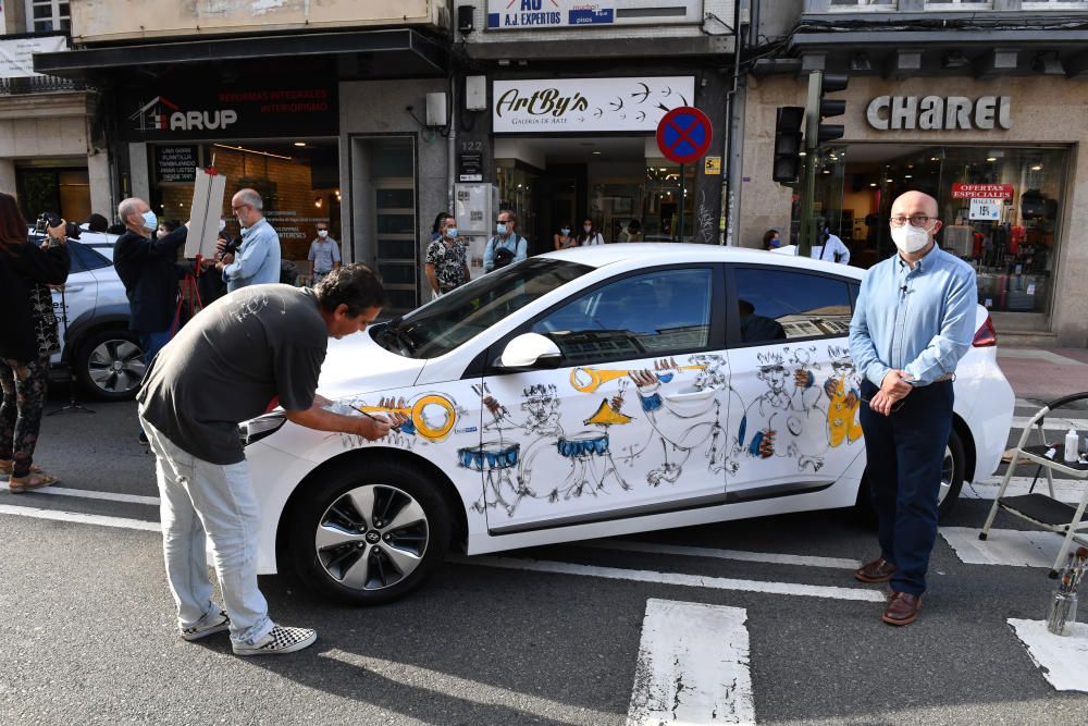 A Coruña celebra el ''Día sin coches'' en San Andrés