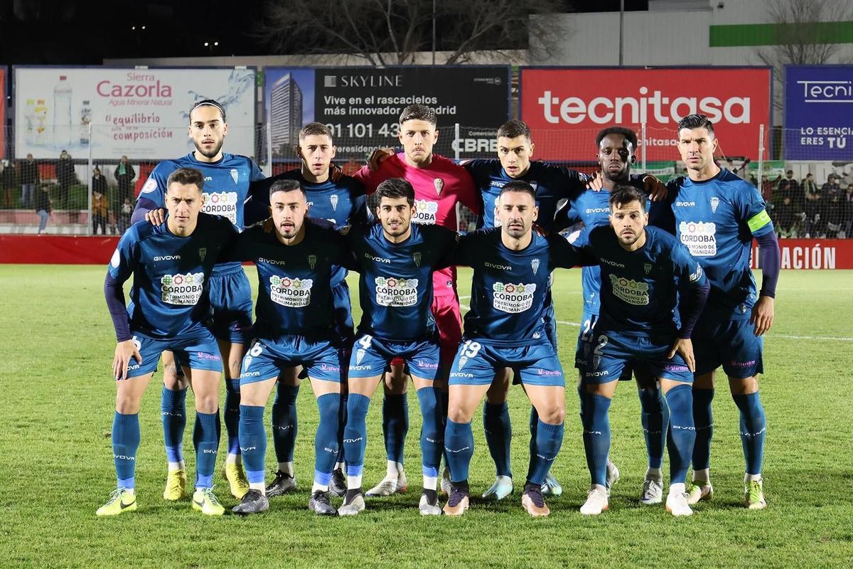 Once inicial del Córdoba CF en la visita al Sanse en la 21-22.