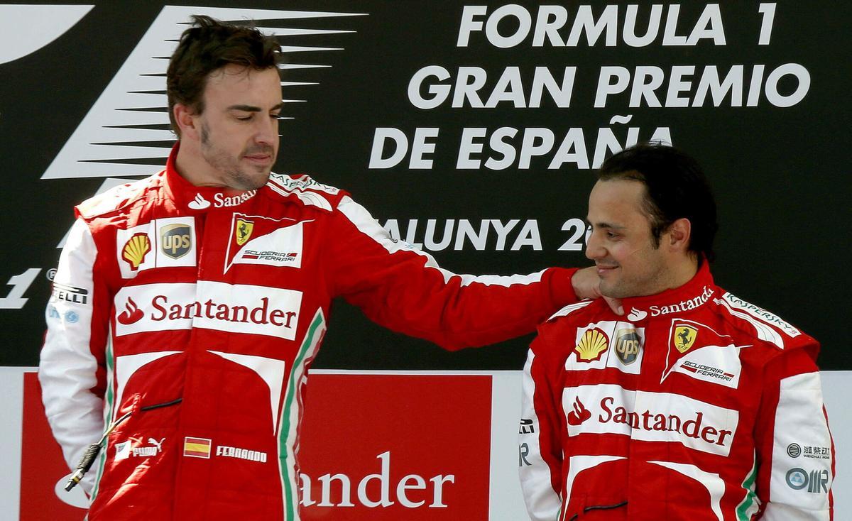Fernando Alonso y Felipe Massa compartieron equipo desde 2010 hasta 2013