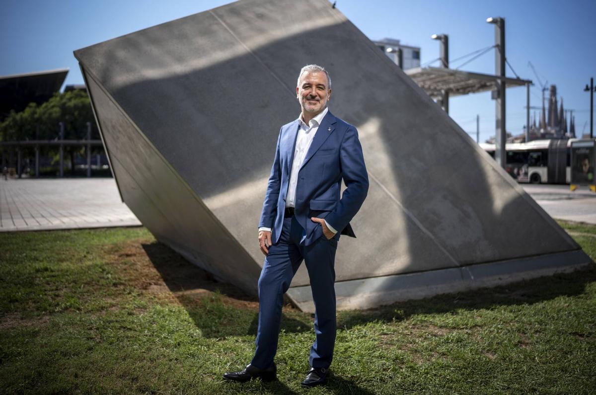 Collboni visita el nuevo parque de Glòries