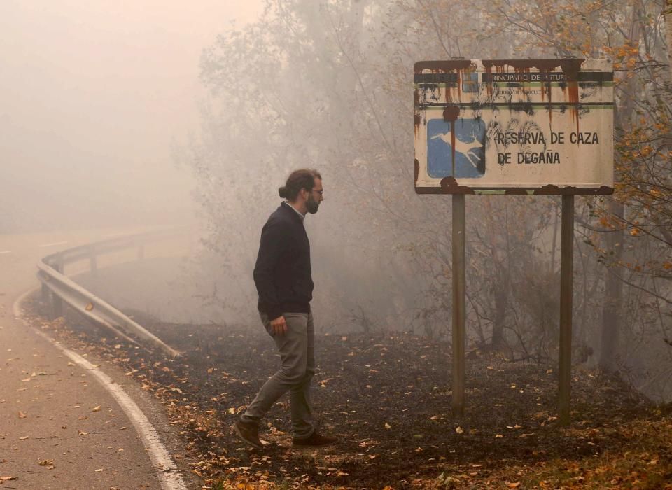 El fuego no da tregua en Degaña