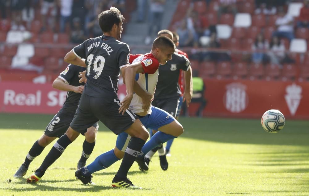 El Sporting 1 Alcorcón 3 en imágenes