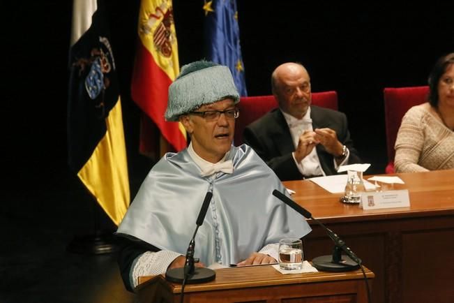 Delia Padrón Acto apertura del curso en la ULL , universidad , rector manuel ledesma reyes , presidente fernando clavijo , rector de las palmas , josé regidor garcía