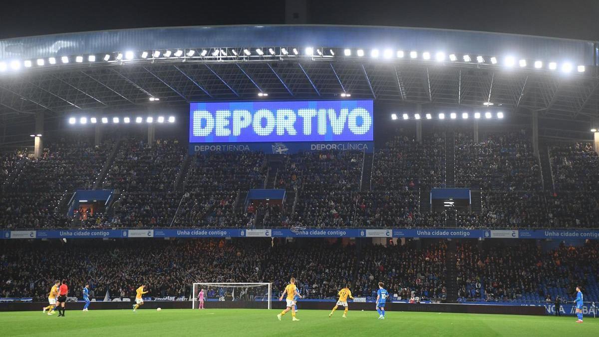 Vista general del estadio Abanca Riazor.