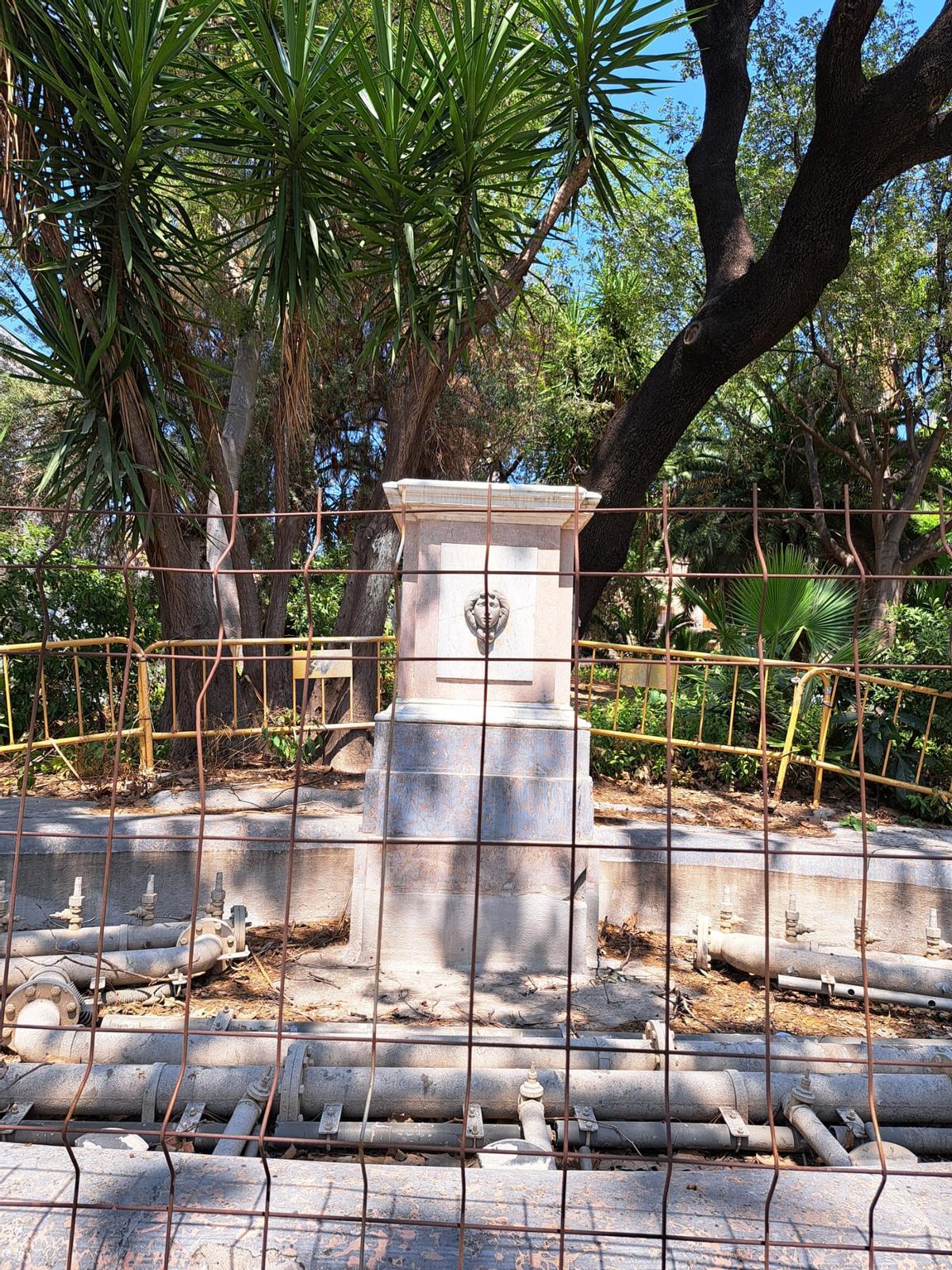 Estado en el que se encuentra la Fuente del Tritón de Ponzanelli.