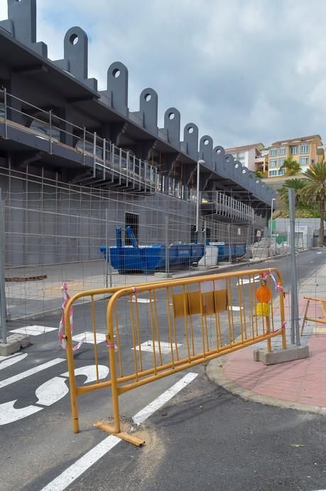 03-04-2020 LAS PALMAS DE GRAN CANARIA. Obras paradas en el antiguo Estadio Insular. Fotógrafo: Andrés Cruz  | 03/04/2020 | Fotógrafo: Andrés Cruz