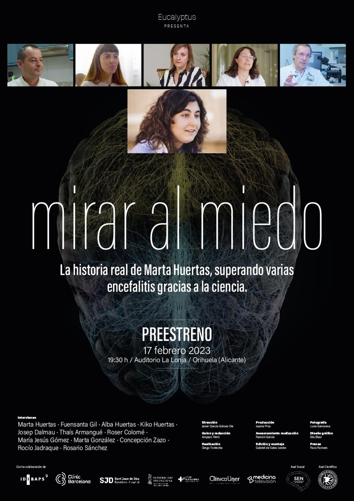 El cartel del preestreno del documental