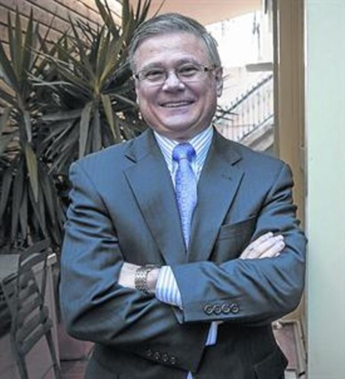 Tim Bennet, director general del TABC, ahir a Barcelona.