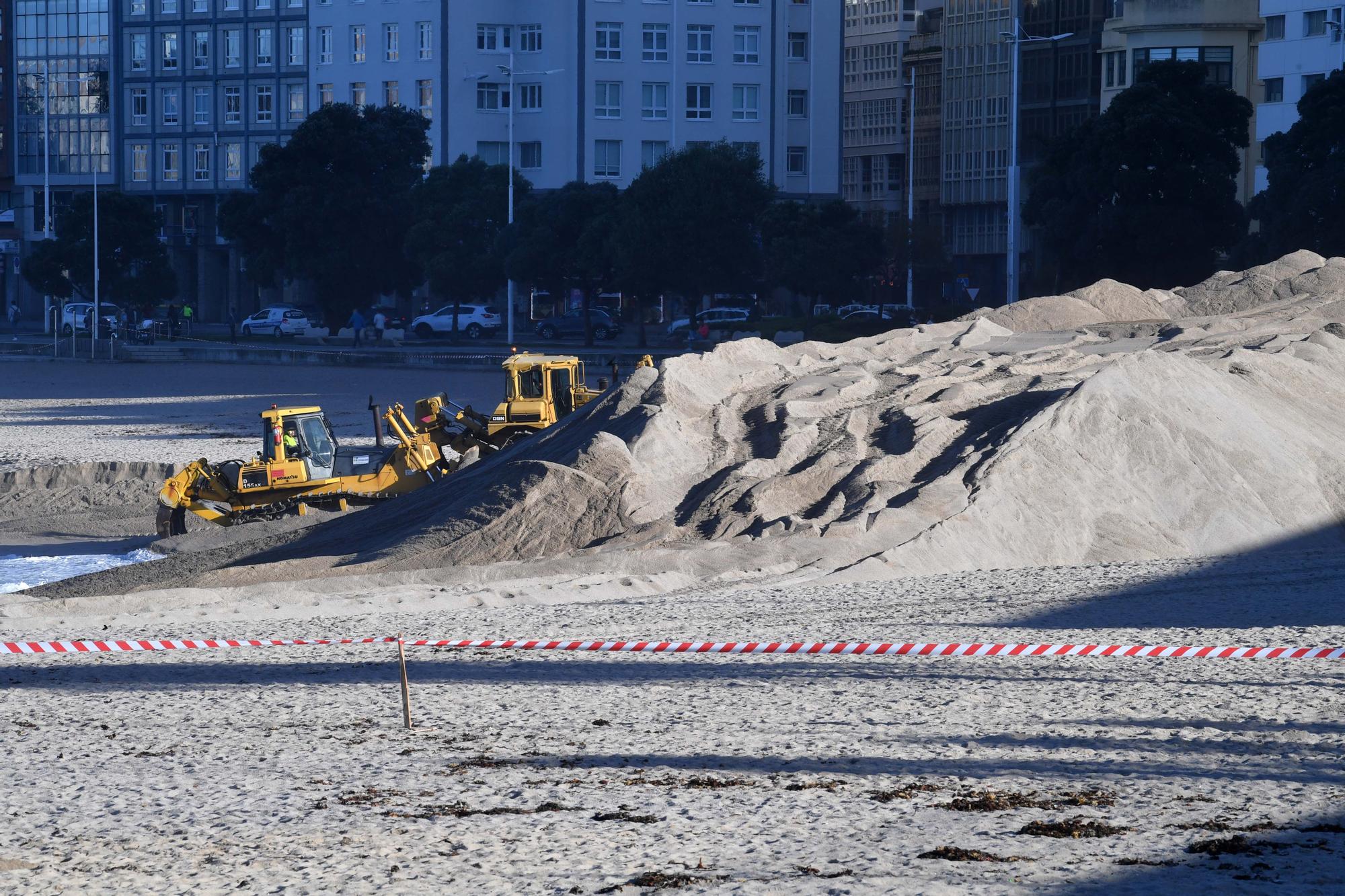 Las playas se preparan para los temporales