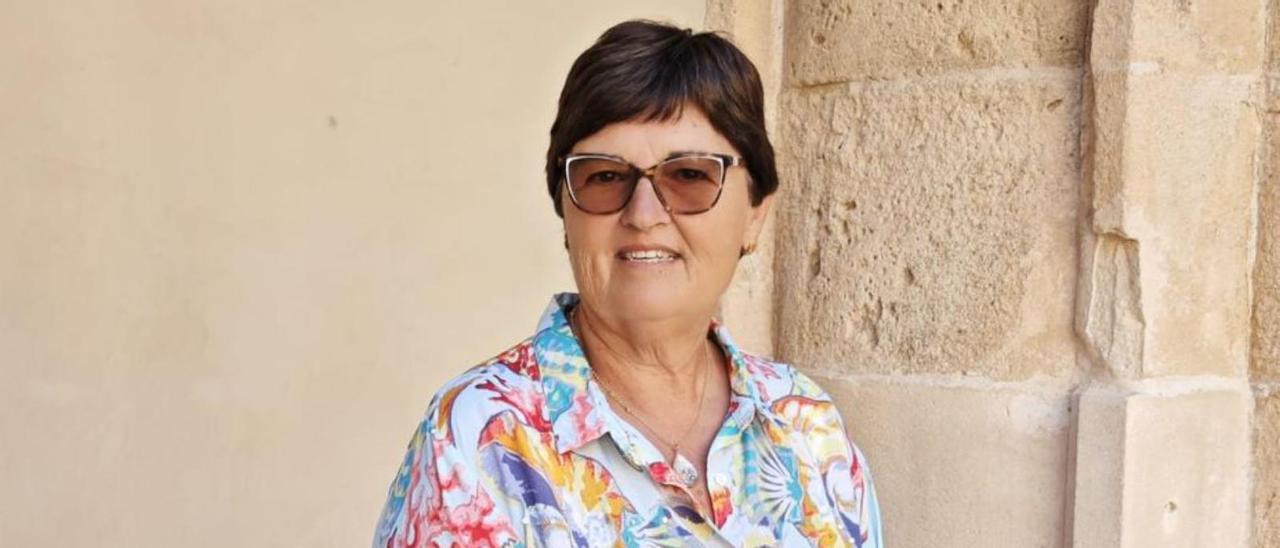 Magdalena Puig, en el Claustre de Sant Bonaventura.