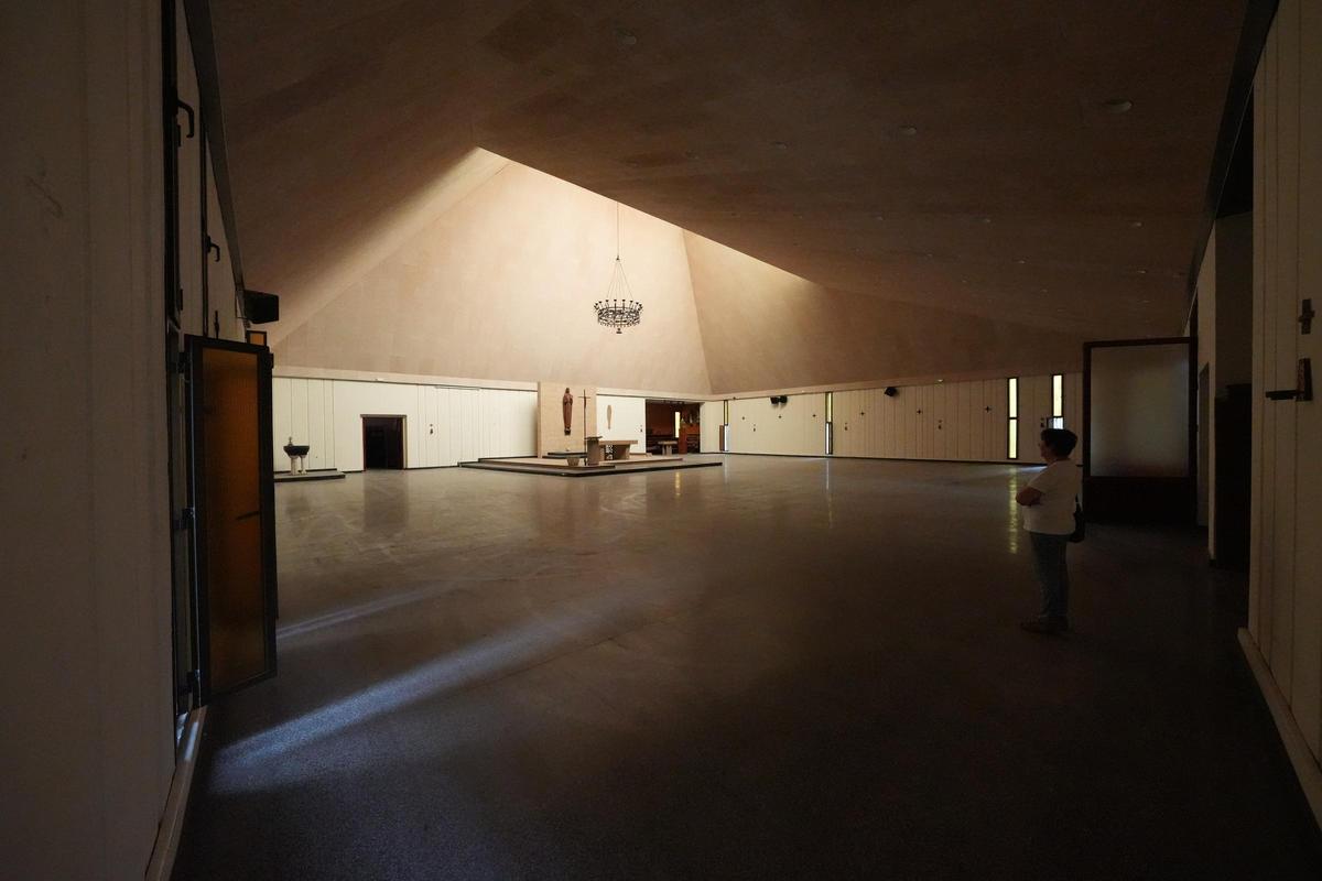 Interior de la iglesia de San Francisco de Castelló, ayer por la tarde.