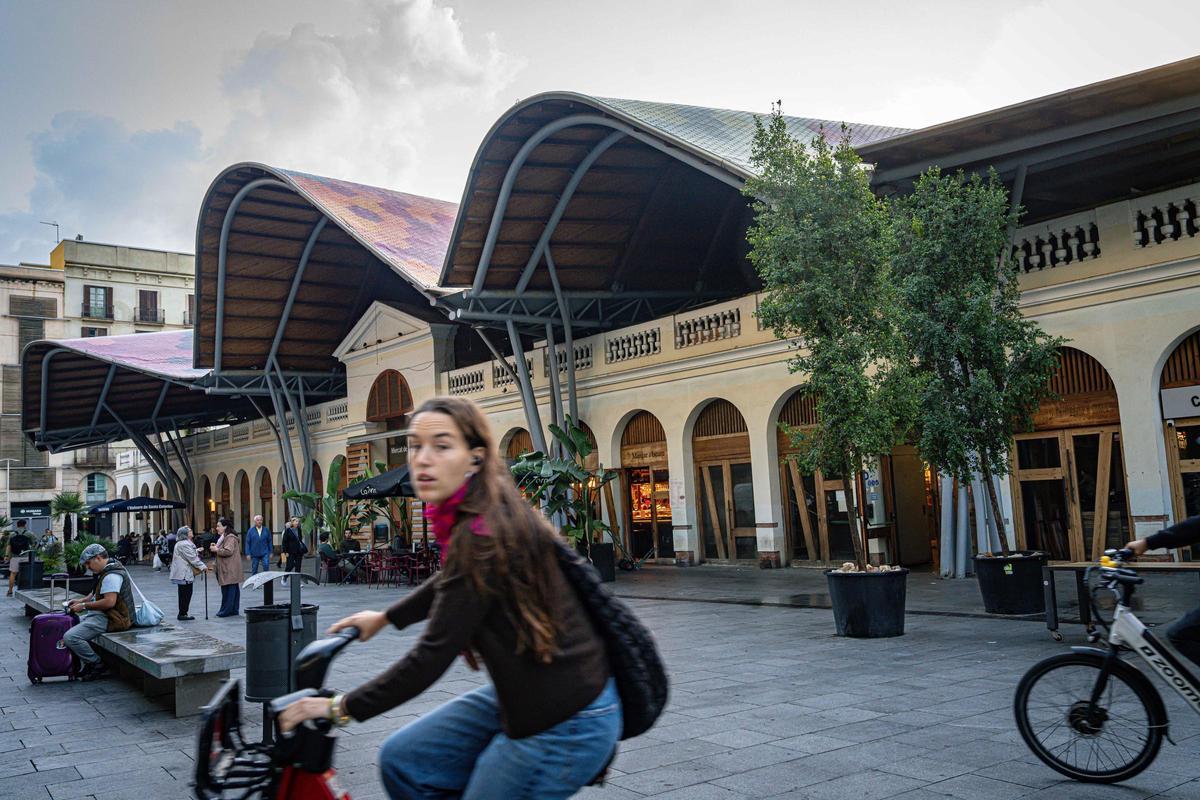 Los paradistas del mercado de Santa Caterina, al límite por un servicio de vigilancia deficiente