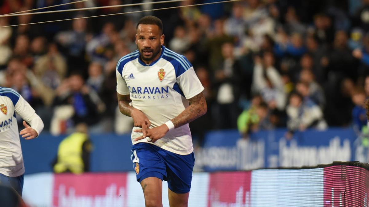 Bebé celebra el gol marcado ante Las Palmas