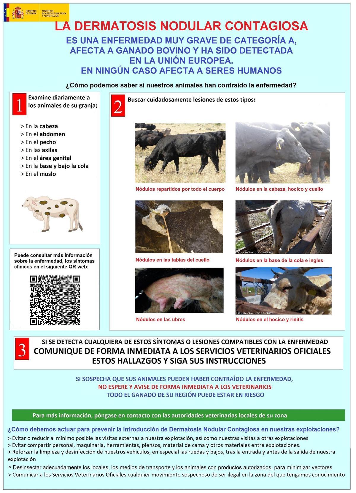 Cartel informativo del MAPA