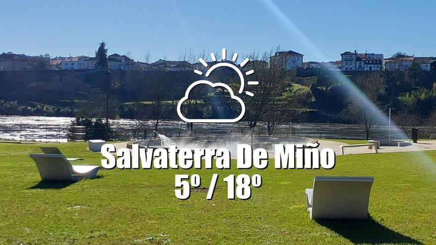 El tiempo en Salvaterra de Miño: previsión meteorológica para hoy, lunes 17 de febrero
