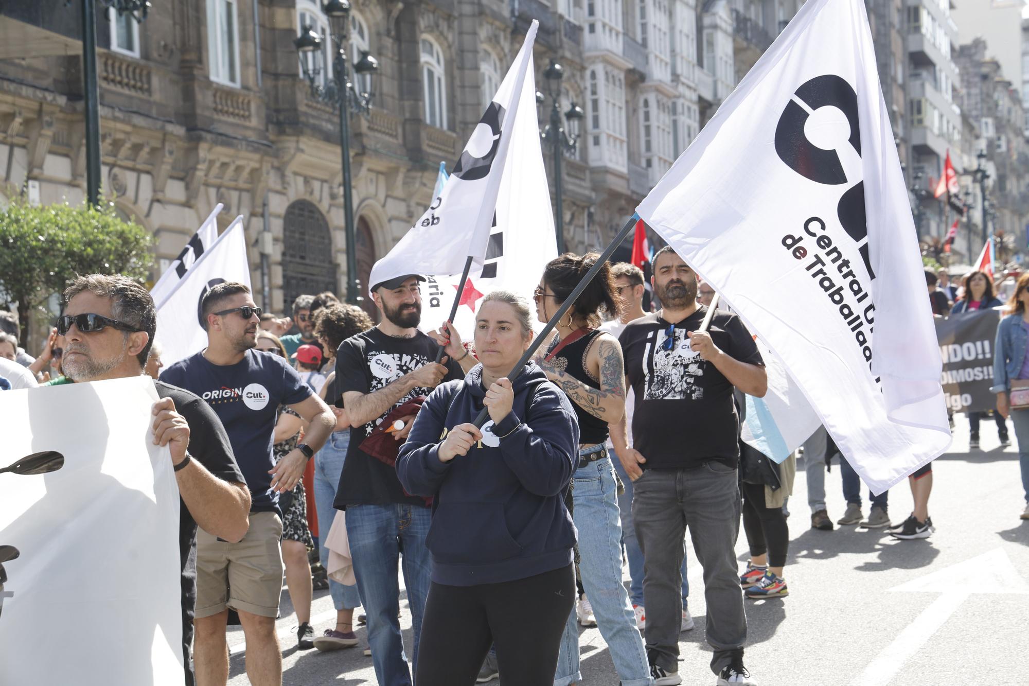 Primero de Mayo: las manifestaciones del Día del Trabajo toman Vigo