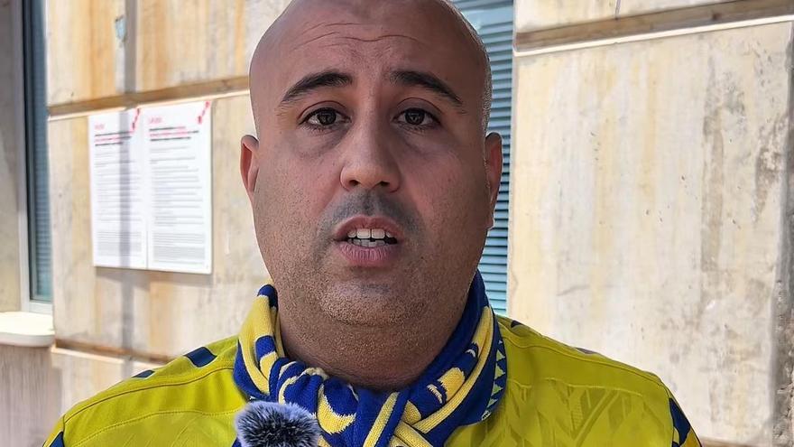 Nauzet Caraballo, aficionado, manda un mensaje al presidente de UD Las Palmas: “Este equipo es de Europa”