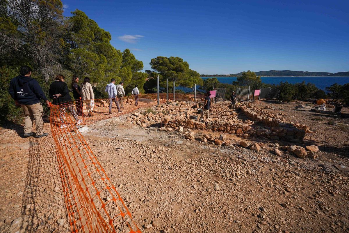 Las obras de museización de sa Caleta, en imágenes Las obras de museización de sa Caleta, en imágenes