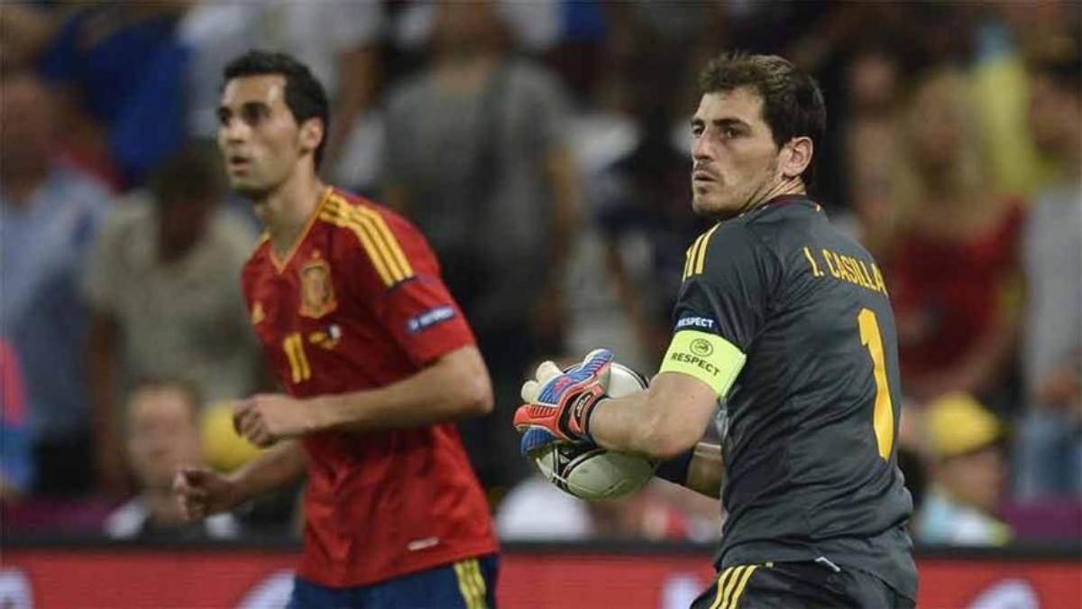 Iker Casillas y Álvaro Arbeloa
