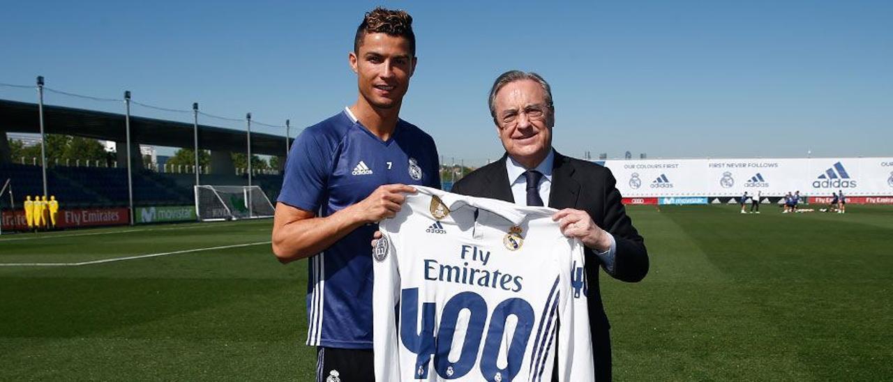 Cristiano Ronaldo y Florentino Pérez