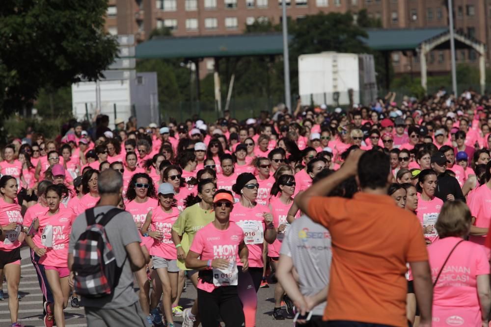 Carrera de la mujer en la zona este de Gijón.