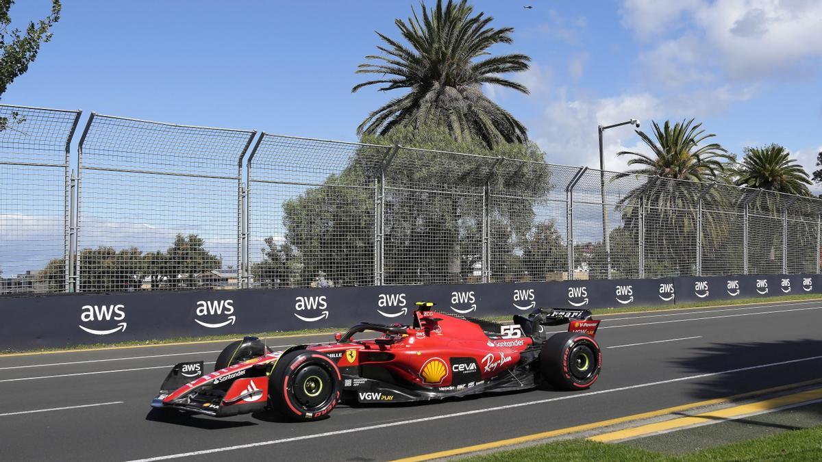 Carlos Sainz en el GP de Australia.