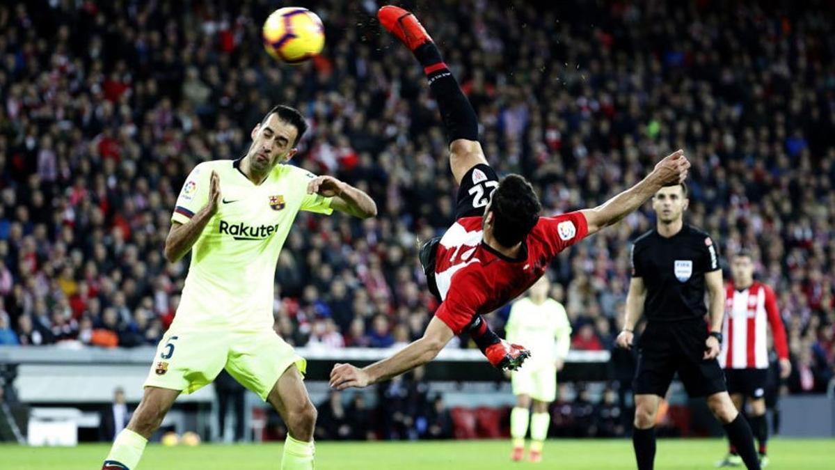 Aduriz marcó uno de los goles de la Liga en la primera jornada