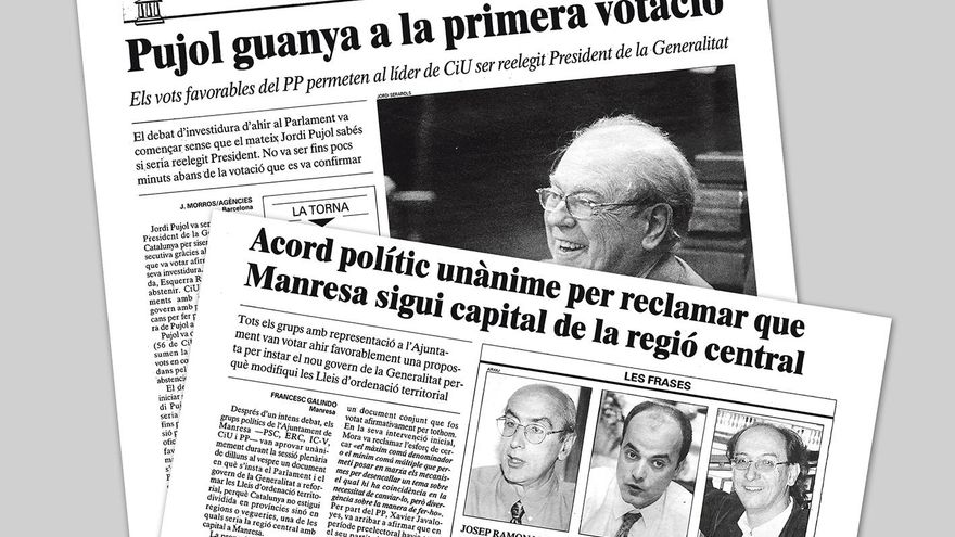 Pujol reelegit, Manresa (capital) al congelador