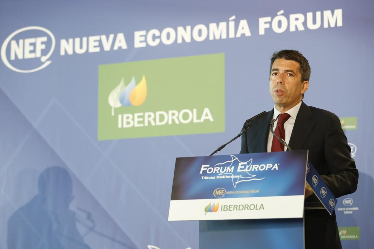Carlos Mazón, en su intervención en el acto de Nueva Economía Forum