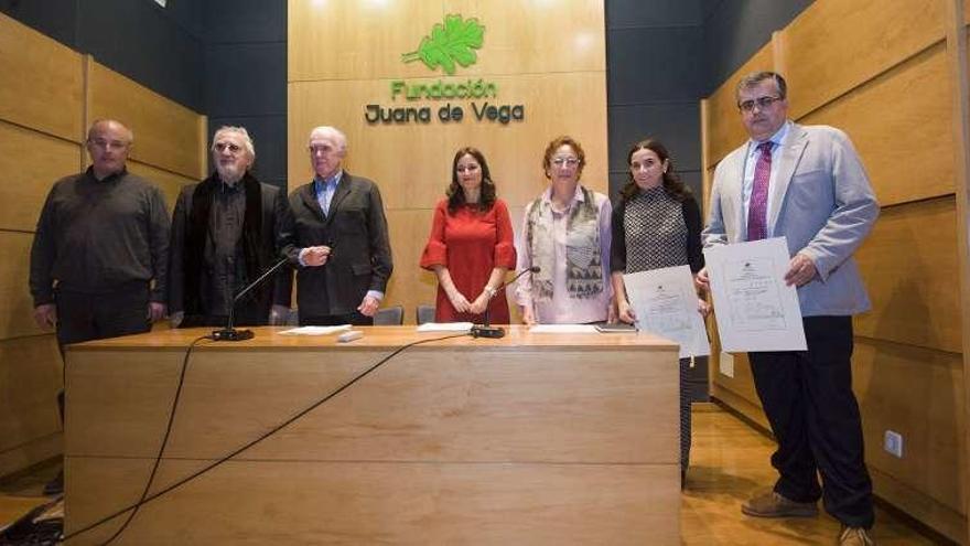 Entrega de los premios Juana de Vega, ayer, en A Coruña.