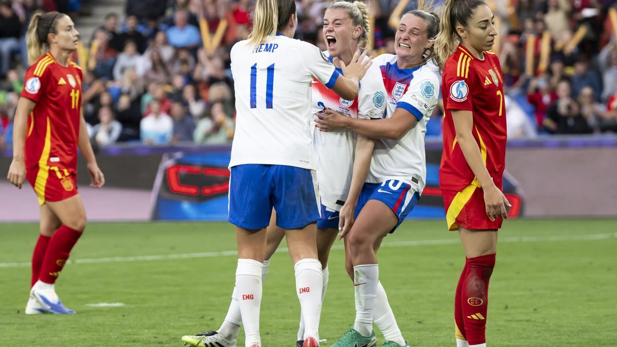 Inglaterra derrotó a España en la última final de la Eurocopa disputada en Suiza