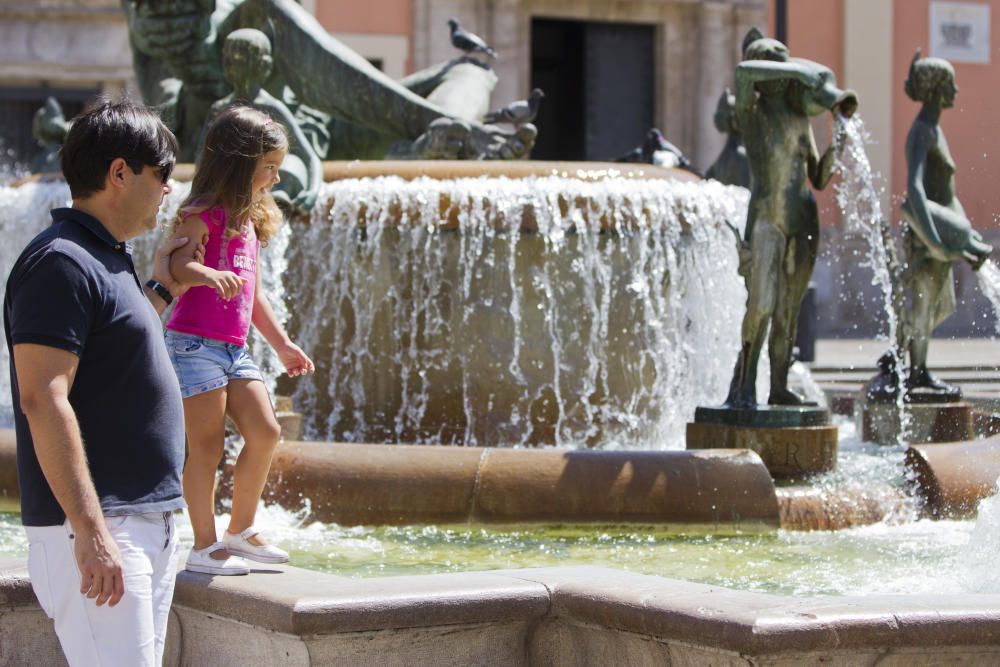 Finde de fuerte calor en Valencia