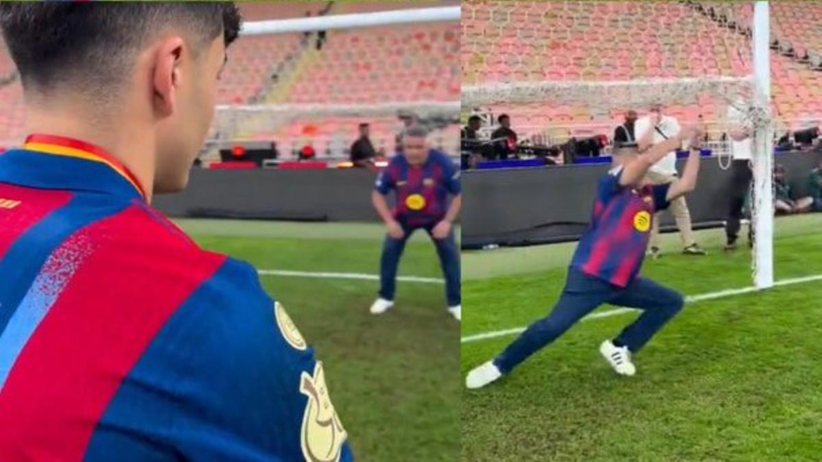 La tradición de Pedri: Así celebra con su padre si gana una final