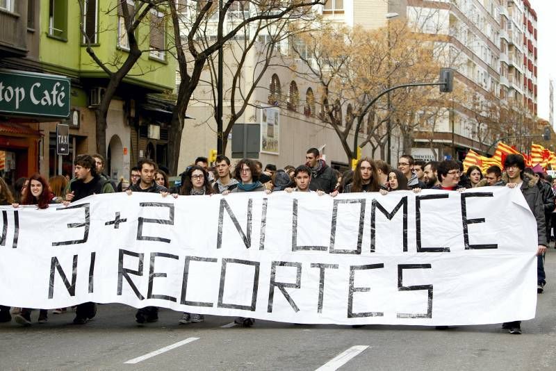 Manifestación estudiantes en contra del 3+2