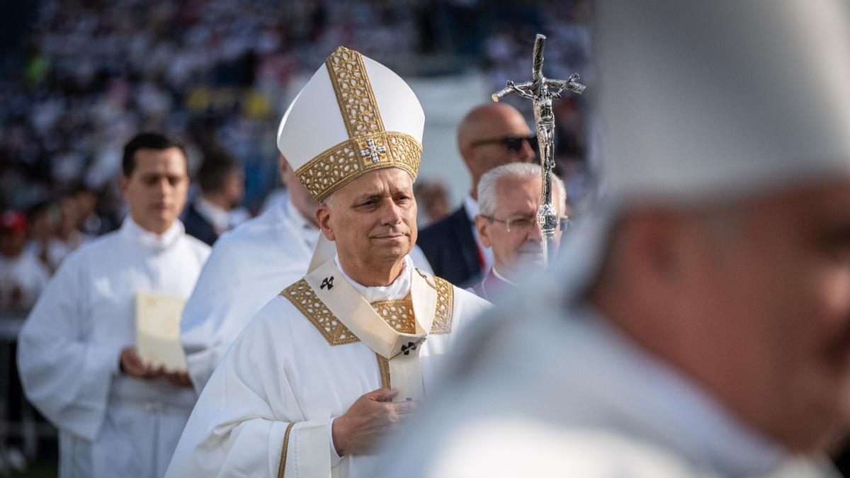 La misa del papa León XIV en el estadio de Gran Canaria