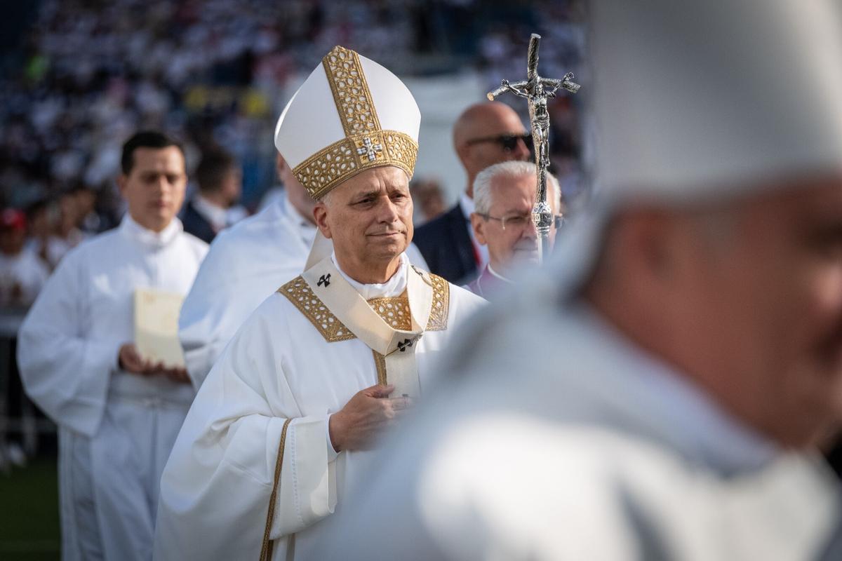 La misa del papa León XIV en el estadio de Gran Canaria