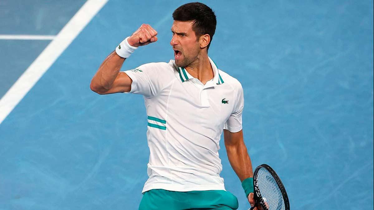 Djokovic, en el Open de Australia.