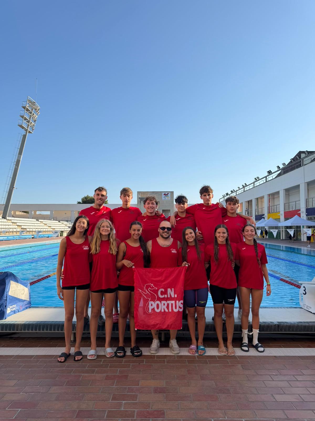 La representación del CN Portus en el Campeonato Balear.