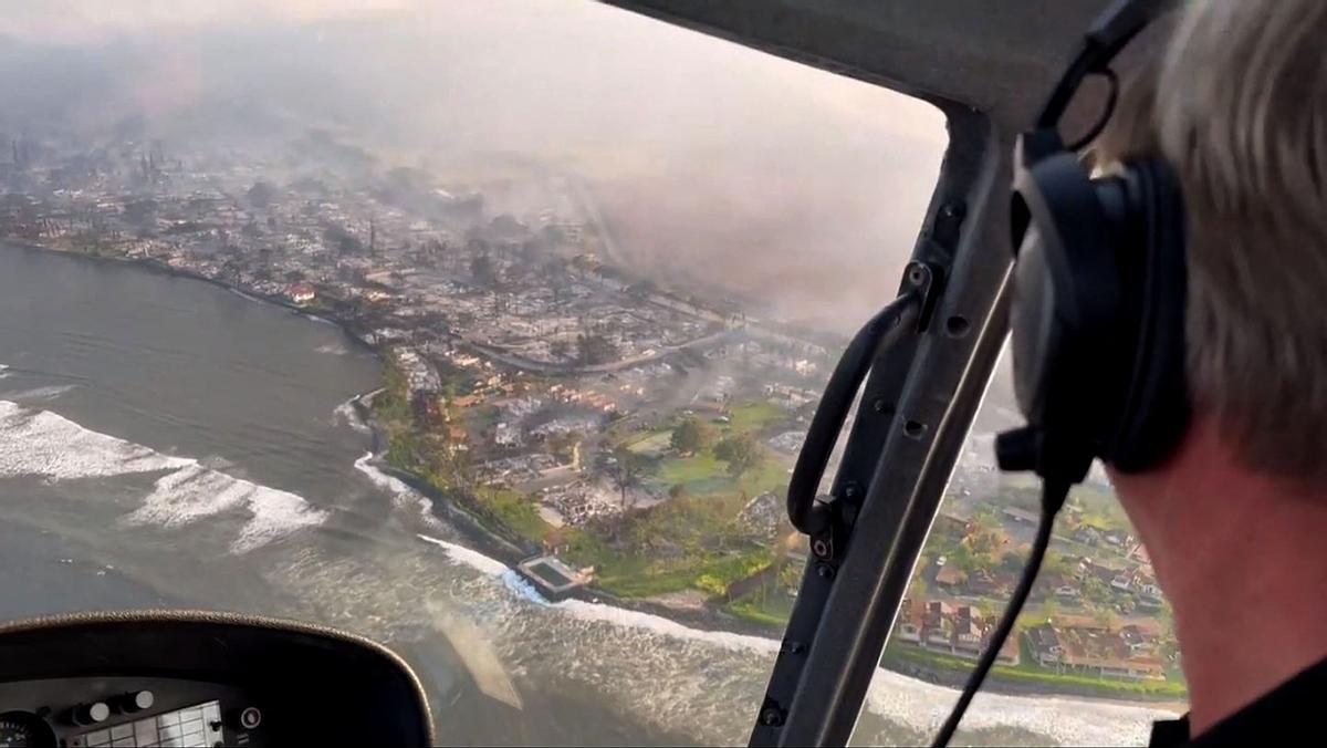 Incendios en la isla de Maui, en Hawái