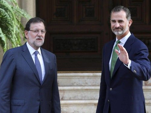 El Rey y Rajoy se reúnen en el Palacio de Marivent
