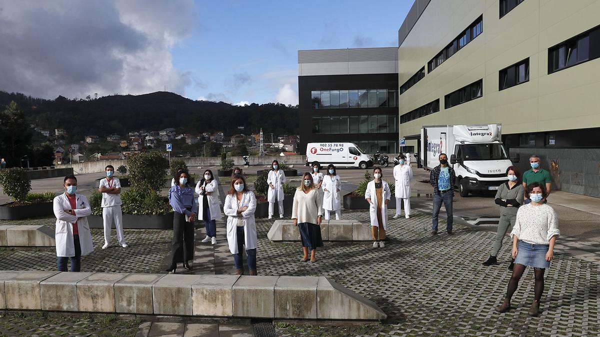 Investigadores, técnicos y gestores de la Fundación Biomédica Galicia Sur