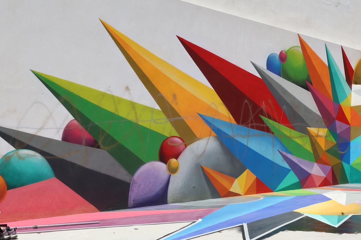 Galería: Vandalismo en el mural de Okuda en Sant Antoni