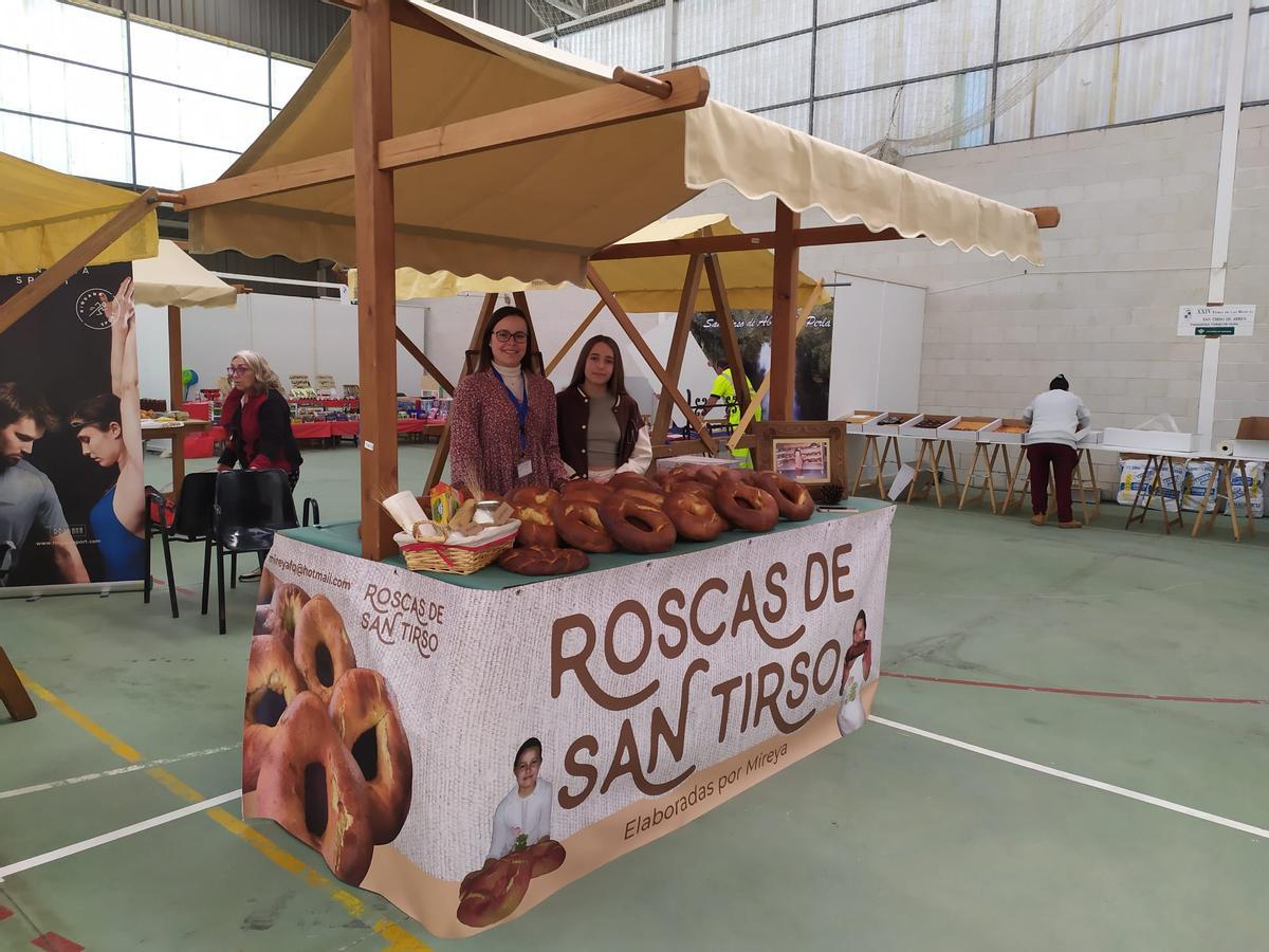 Uno de los puestos de venta de roscas.