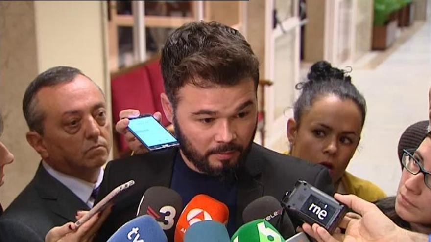 Rifirrafe en el Congreso entre Rufián y un diputado del PSOE